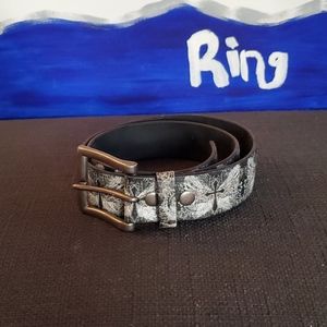 Mens designer cross belt 34